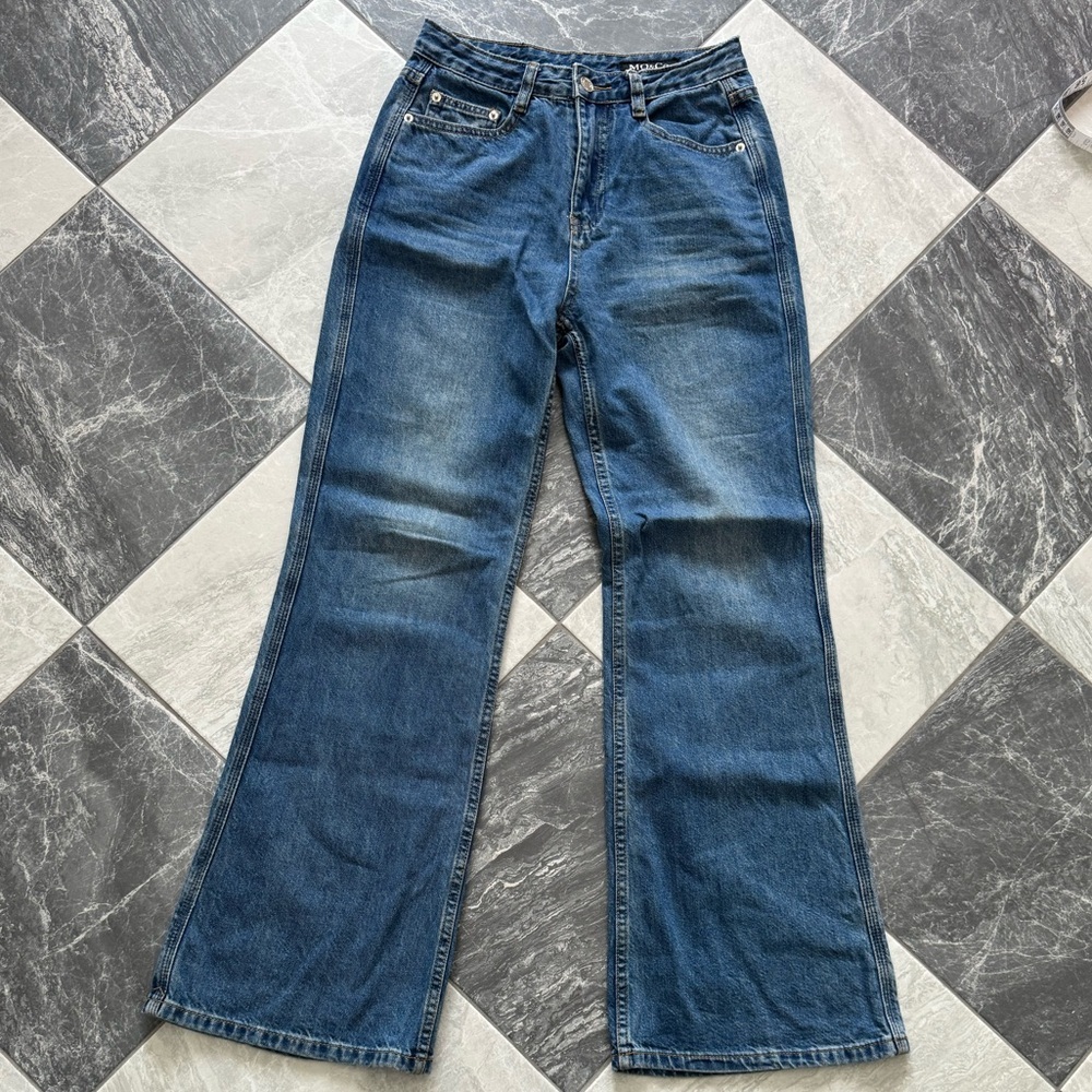 Mo&Co Jeans - Straight Cotton Denim - Size 27 - EUC - Medium Blue Wash
